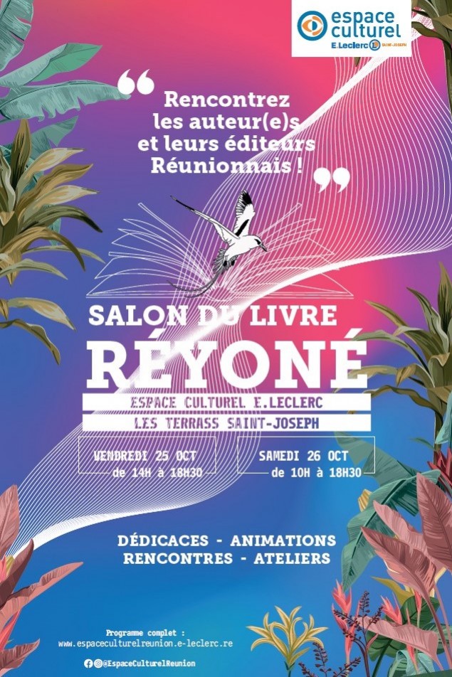 Salon du livre réyoné 2024 : notre planning de dédicaces