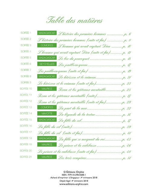 Coffret Deux fois 21 nuits - Contes des îles de l'océan Indien