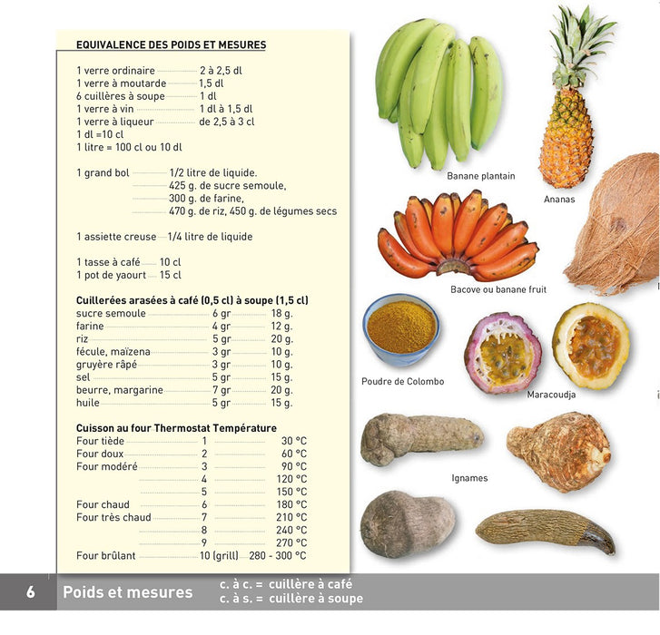 lexique essentiel cuisine guyanaise - Editions Orphie