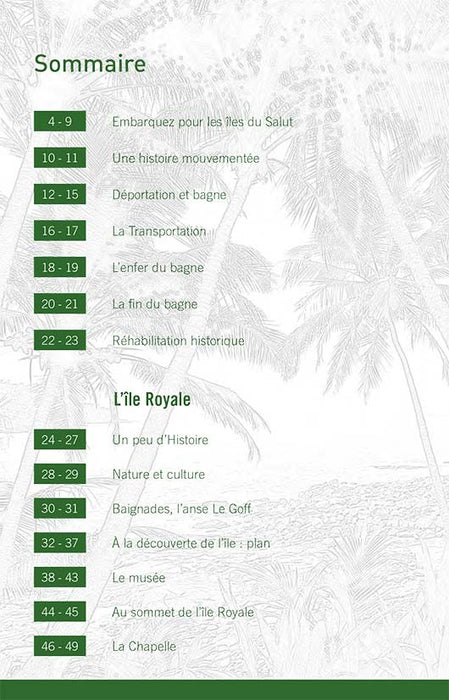 Embarquez pour les îles du salut - Editions Orphie