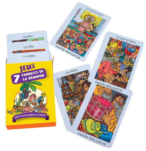jeu 7 familles Réunion - ludom