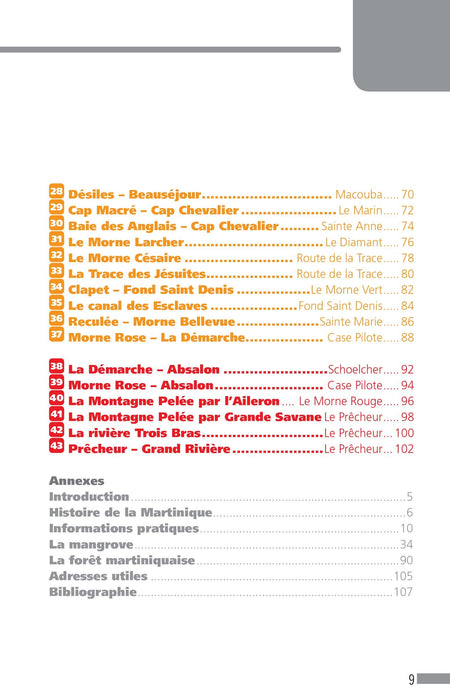 43 balades et randonnées en Martinique - Editions Orphie