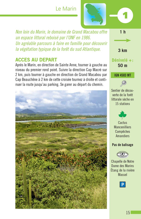 43 balades et randonnées en Martinique - Editions Orphie