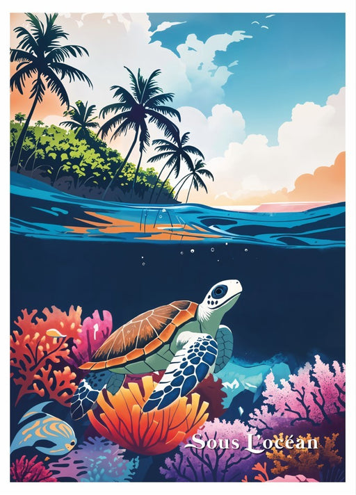 Affiche Sous l'océan I Éditions Orphie