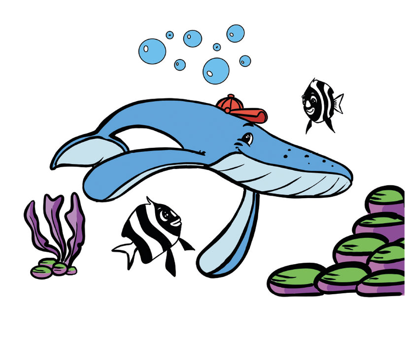 Coloriage - Théo le Baleineau