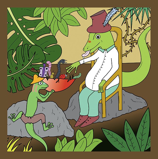 Le Gecko marron