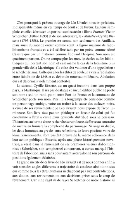 Parcours contrastés des abolitionnistes - Editions Orphie
