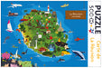 Puzzle 500 pièces - Carte de La Réunion I Éditions Orphie