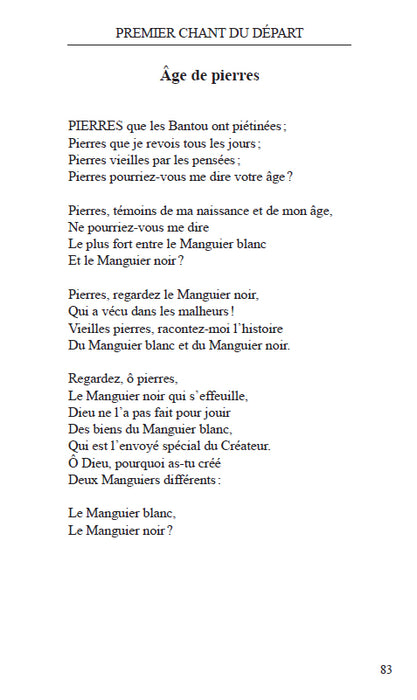 Premier chant du départ