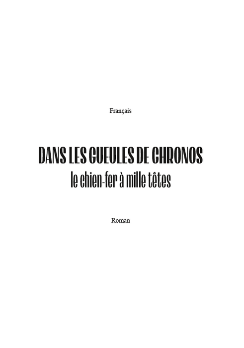 Adan Djol Tan - Dans les gueules de Chronos