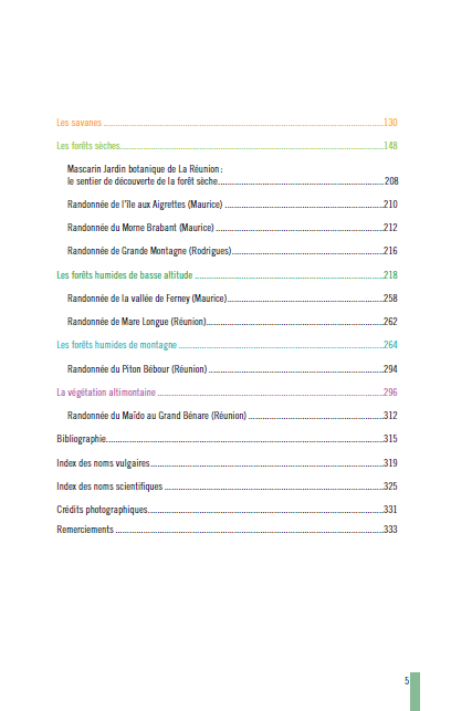 La Flore et la Faune originelles des Mascareignes