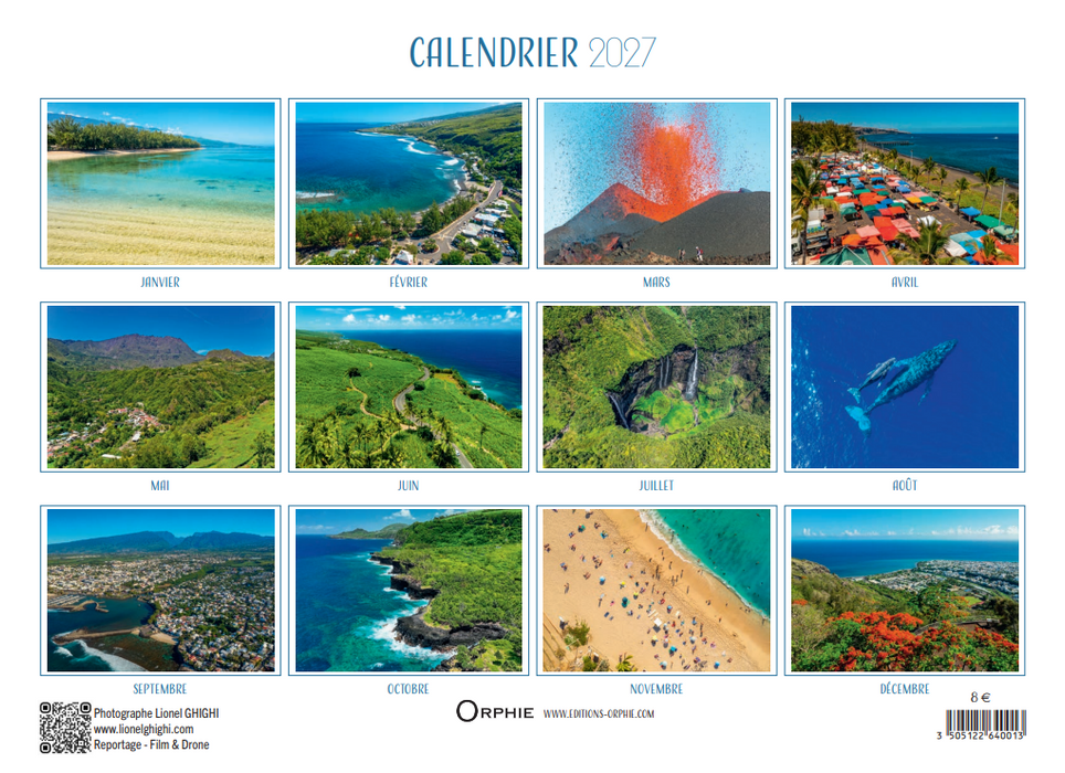 Calendrier 2027 - La Réunion