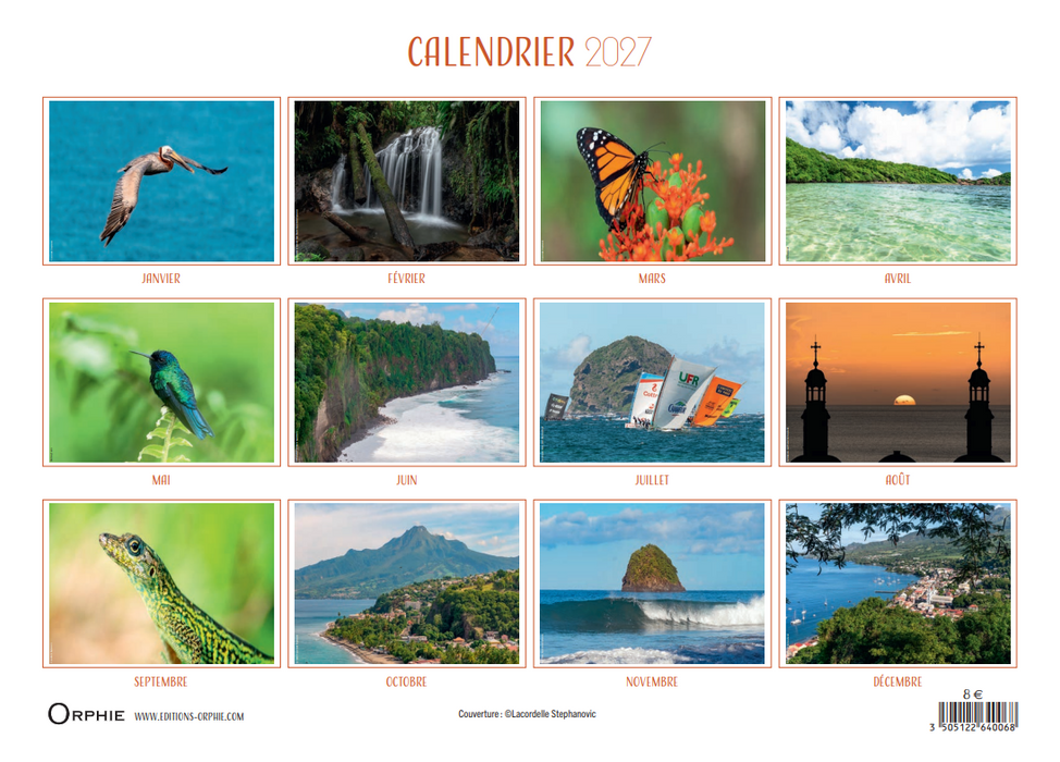 Calendrier 2027 - Martinique