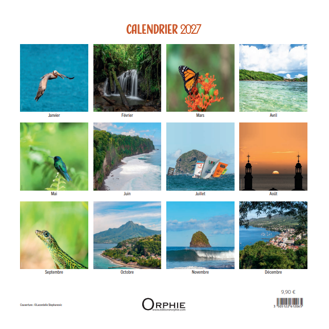 Grand calendrier - Merveilles de Martinique 2027