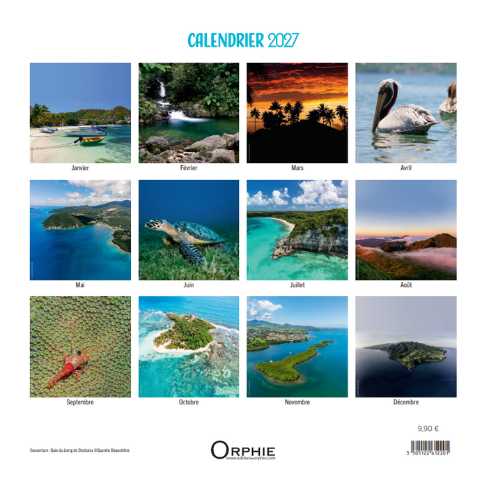 Grand calendrier - Merveilles de Guadeloupe 2027