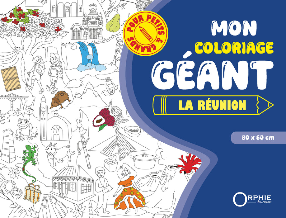 Mon coloriage géant - La Réunion