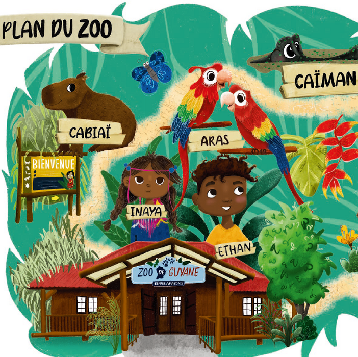 Les aventures d'Ethan et Inaya au Zoo-Refuge de Guyane