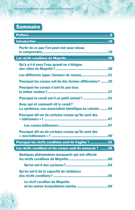 Observer et connaître les récifs coralliens de Mayotte