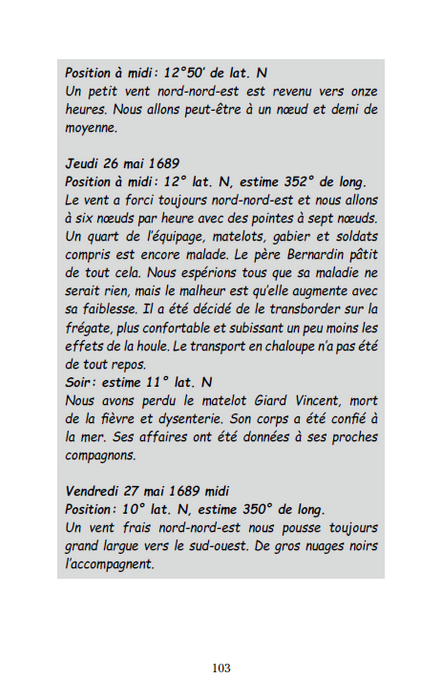 Capitaine La Houssaye - À bord d'une frégate de la Compagnie des Indes