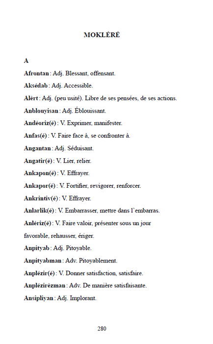 K Lo Prosé - Franz KAFKA, Traduction en créole réunionnais